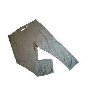 Old Navy Charcoal Grey Plus Size 3X Capri Leggings Lounge Pants Cotton Blend